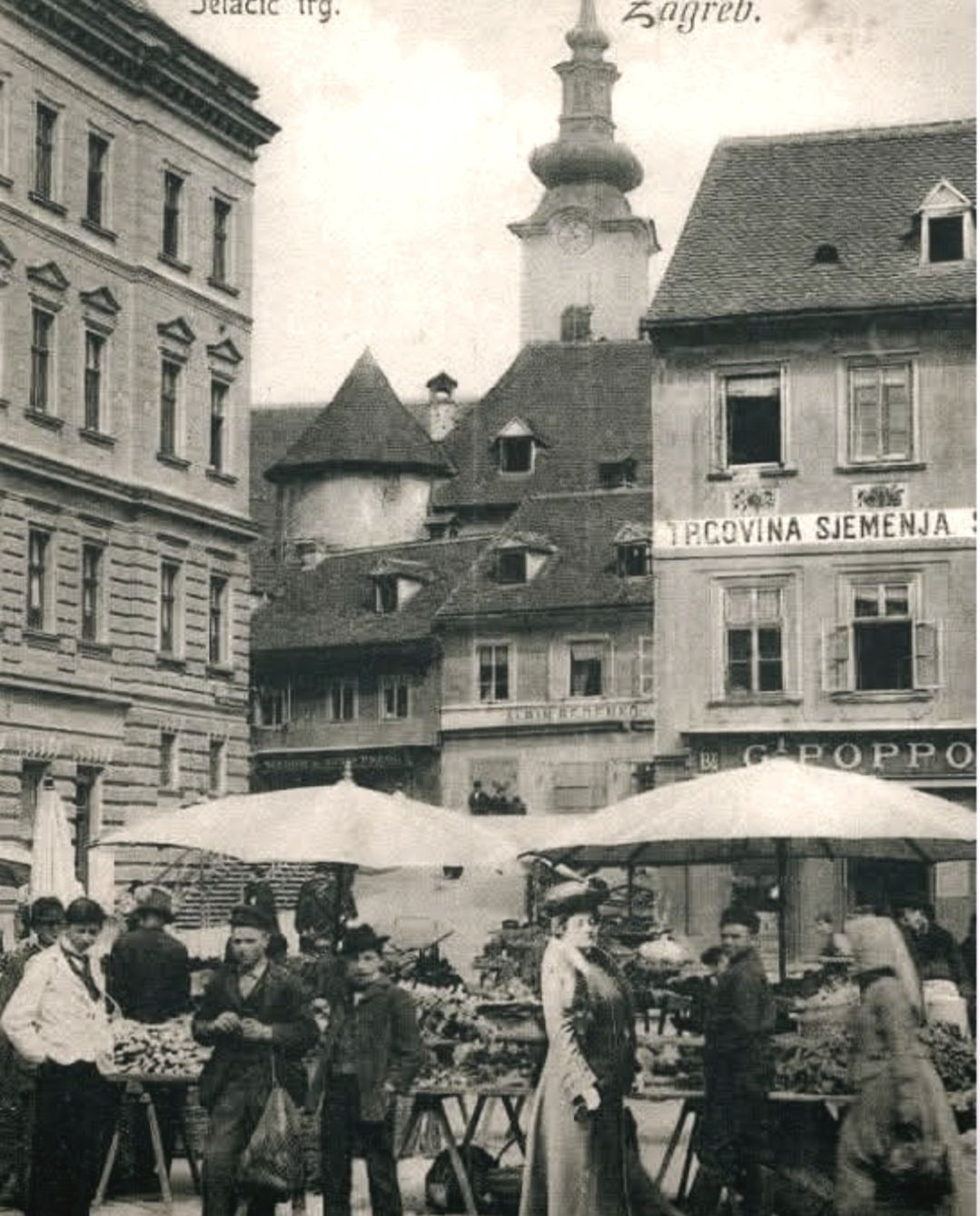 Trg bana Jelačića 1900. godine B